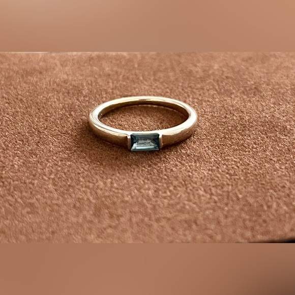 Aurate Jewelry - Aurate x Michelle Blue Topaz Ring Sterling Silver Size 6.5